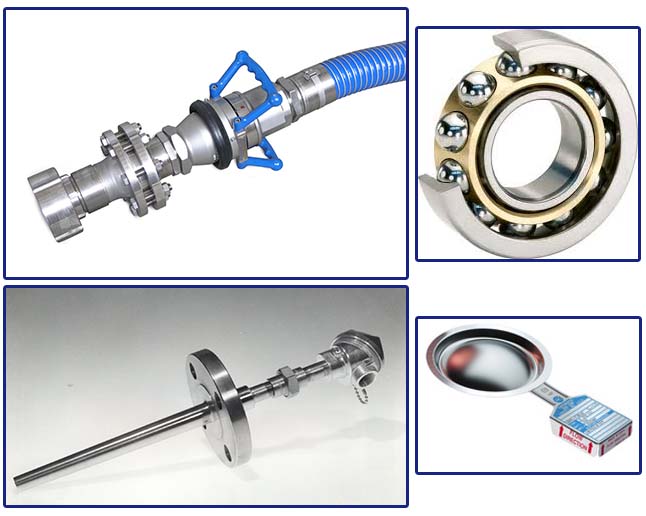 Chemical Hose, Bearings, Thermocouple, and Rupture Disc